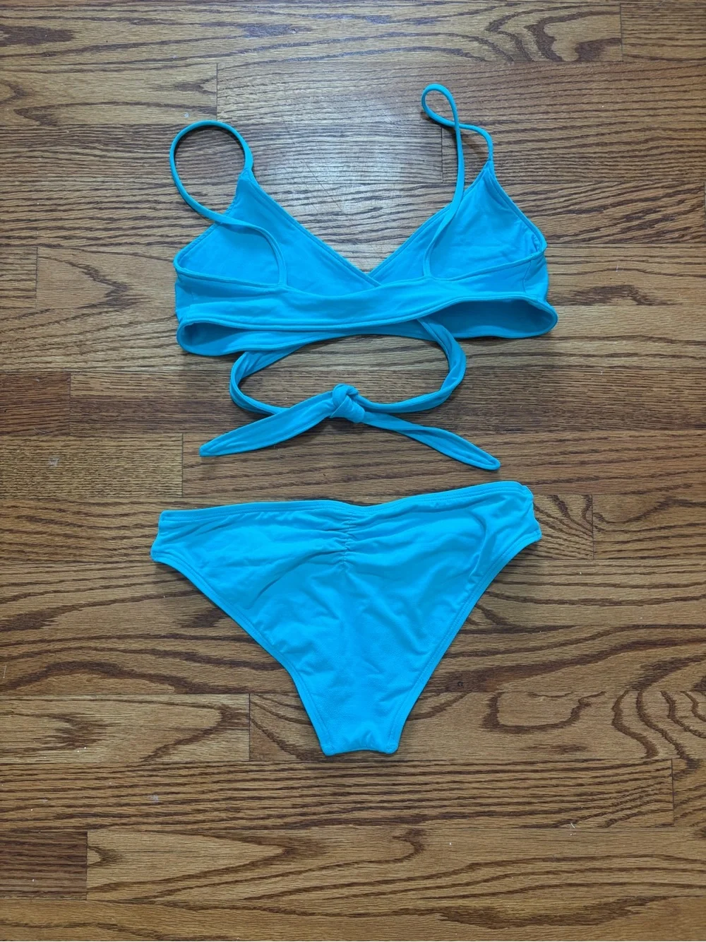 L*Space Blue Wrap Bikini Set XS/S